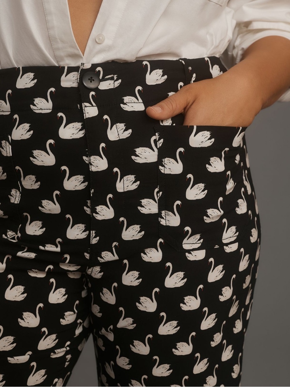 Anthropologie Colette High Rise Wide Leg Crop Pants by Maeve in Magic Fabric - Picture 8 of 9